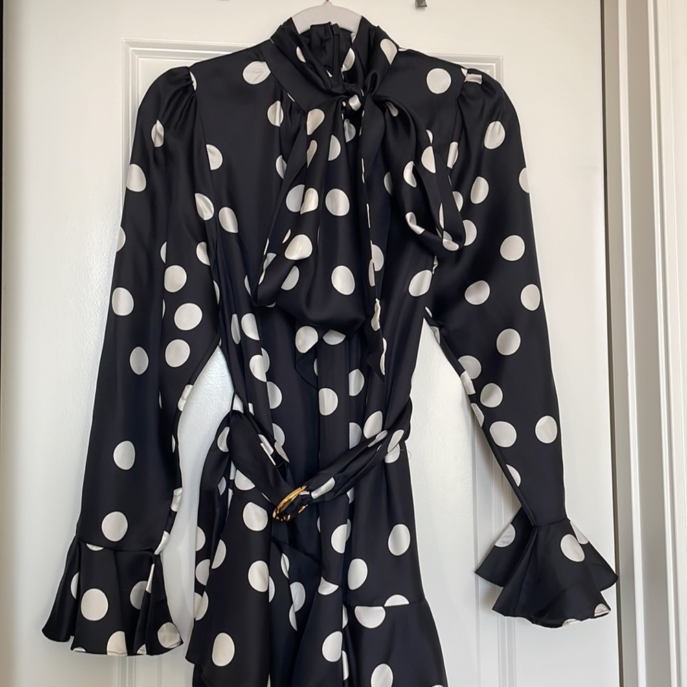 polka-dot midi dress - Picture 3 of 9